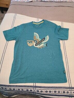 Howler Bros. Heathered Teal Pelican Graphic T Shirt Size S